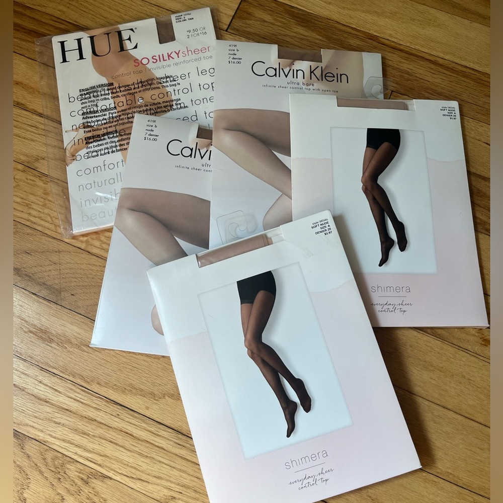 Lot of 5 new and unused sheer stockings